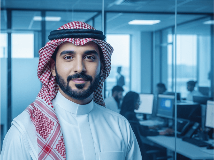 Woman in traditional attire using a tablet, representing e-commerce store owners.